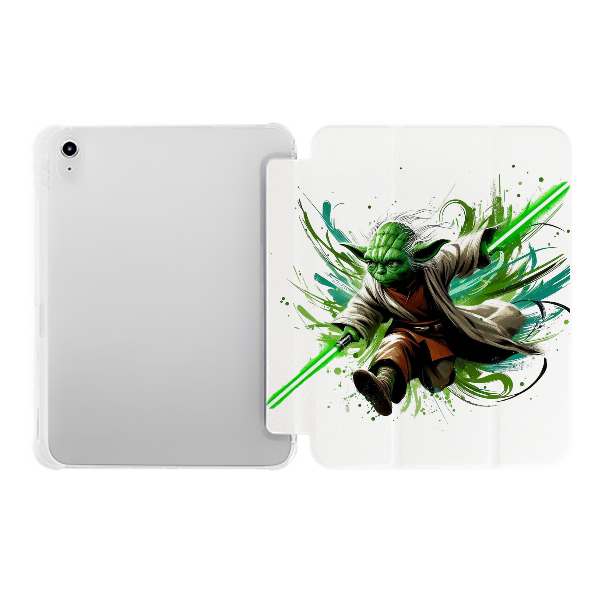 （画像用） スター・ウォーズ Star Wars IPad ケース ペン収納付き 三つ折りスタンド PUレザー×シリコン 対応機種9.5/10.5/10.9インチ